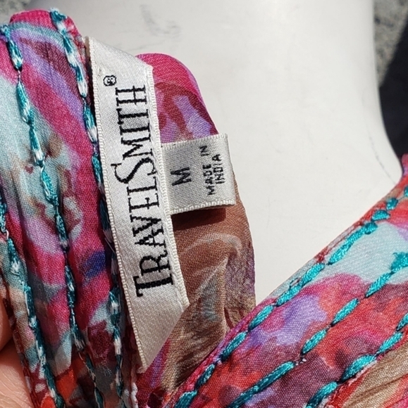 TRAVEL SMITH SHEER BLOUSE - Picture 6 of 6